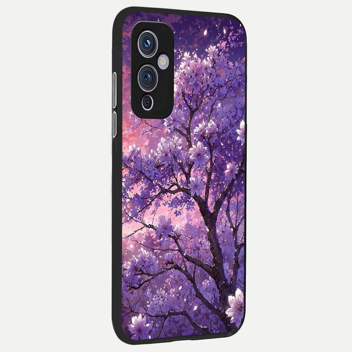  Blossom Tree back cover For OnePlus 9 slim fit glass case with vibrant aesthetic design