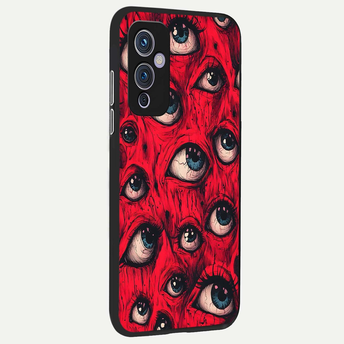  Crimson Watch Eyes back cover For OnePlus 9 slim fit glass case with vibrant aesthetic design