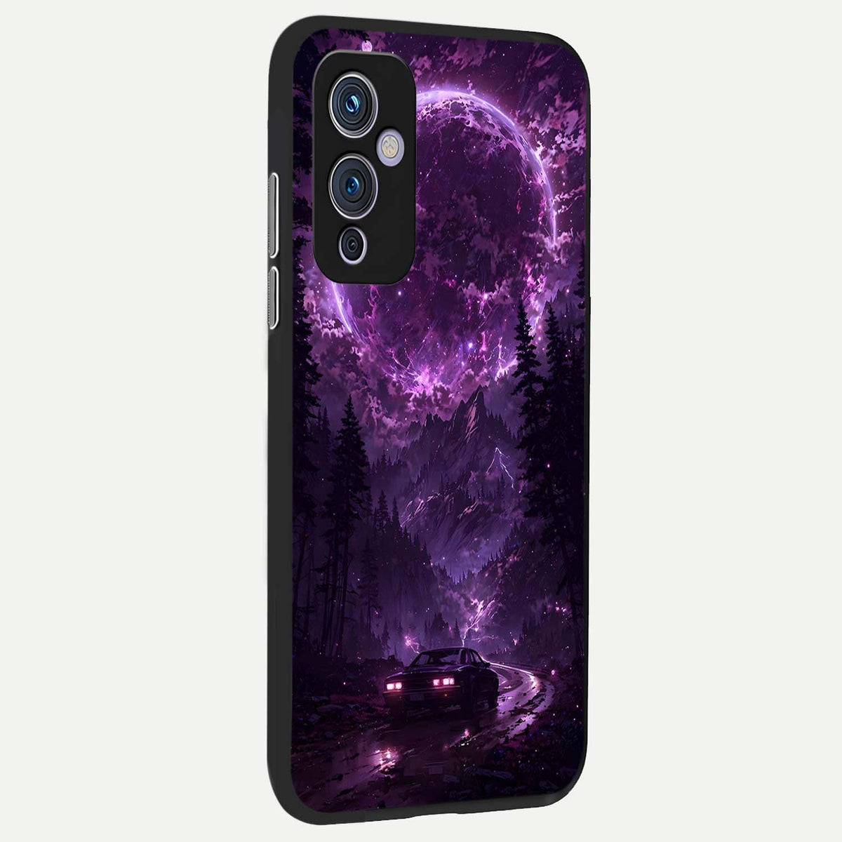  Eternal Cosmic Drive back cover For OnePlus 9 slim fit glass case with vibrant aesthetic design