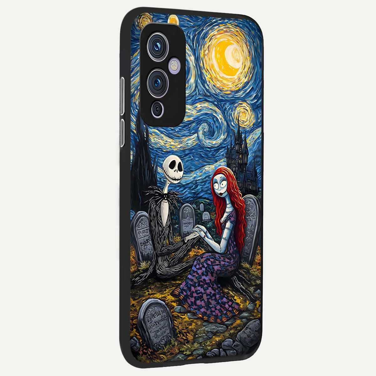  Eternal Night Love back cover For OnePlus 9 slim fit glass case with vibrant aesthetic design