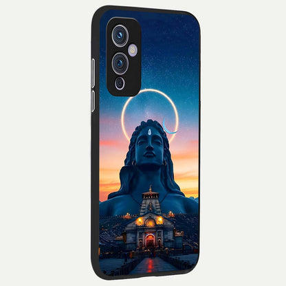  Eternal Shiva Aura back cover For OnePlus 9 slim fit glass case with vibrant aesthetic design