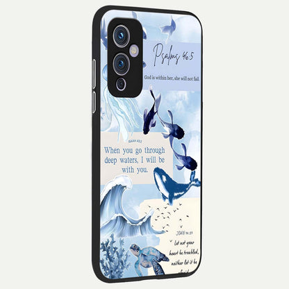  Faithful Ocean Promise back cover For OnePlus 9 slim fit glass case with vibrant aesthetic design