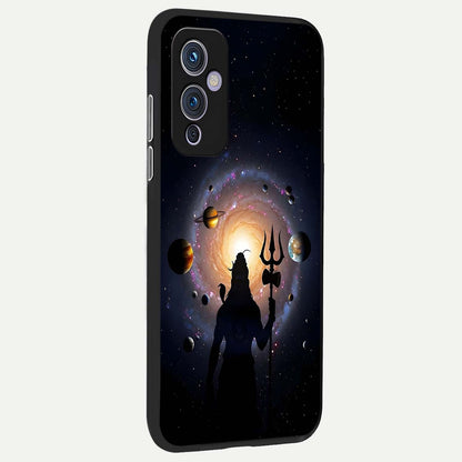 Galactic Shiva Vision back cover For OnePlus 9 slim fit glass case with vibrant aesthetic design
