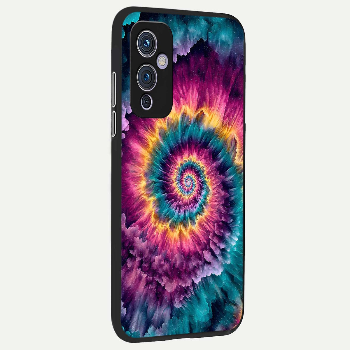  Galactic Spiral Burst back cover For OnePlus 9 slim fit glass case with vibrant aesthetic design