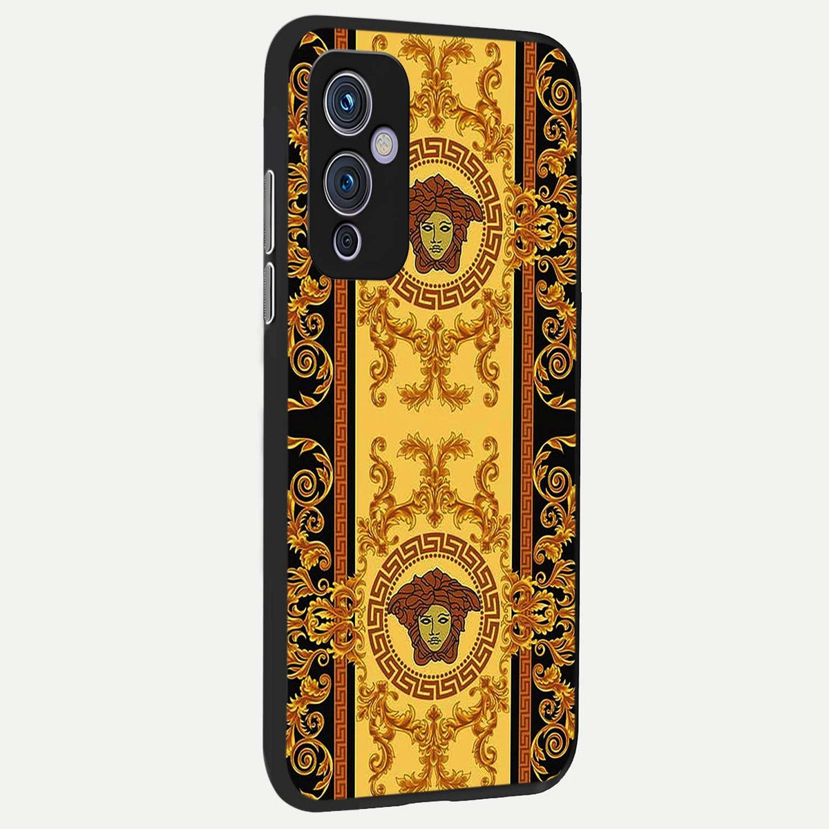  Golden Royal Heritage back cover For OnePlus 9 slim fit glass case with vibrant aesthetic design