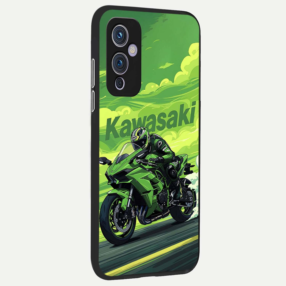  Greenery Sky back cover For OnePlus 9 slim fit glass case with vibrant aesthetic design