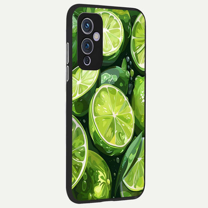  Green Kawasaki back cover For OnePlus 9 slim fit glass case with vibrant aesthetic design