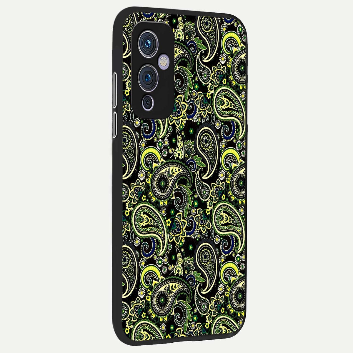  Green Lemon back cover For OnePlus 9 slim fit glass case with vibrant aesthetic design