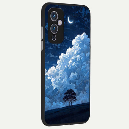  Midnight Sky Serenity back cover For OnePlus 9 slim fit glass case with vibrant aesthetic design