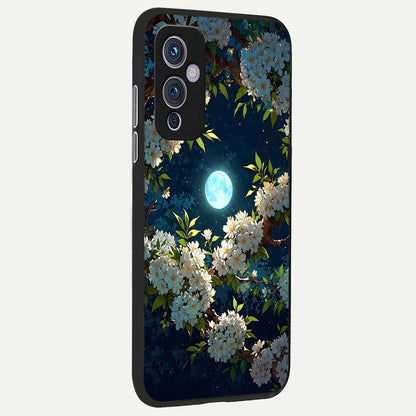  Moonlit Blossom Dream back cover For OnePlus 9 slim fit glass case with vibrant aesthetic design