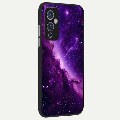  Purple Shade Sky back cover For OnePlus 9 slim fit glass case with vibrant aesthetic design