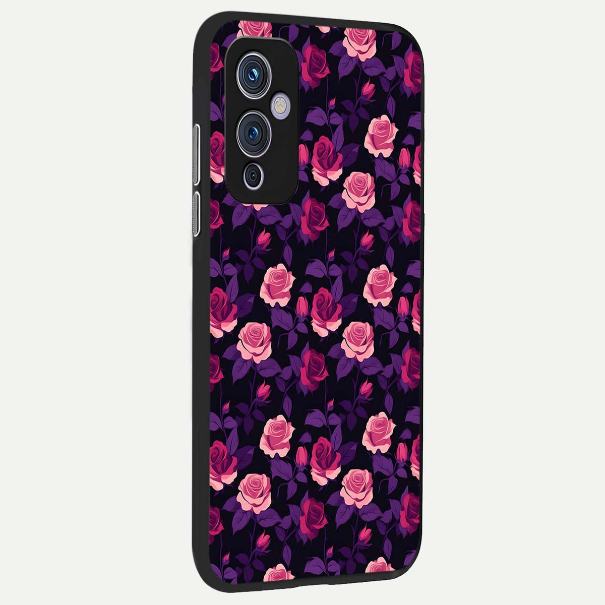  Rose Garden Twilight back cover For OnePlus 9 slim fit glass case with vibrant aesthetic design