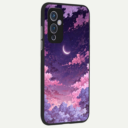  Sky Drift Clouds back cover For OnePlus 9 slim fit glass case with vibrant aesthetic design
