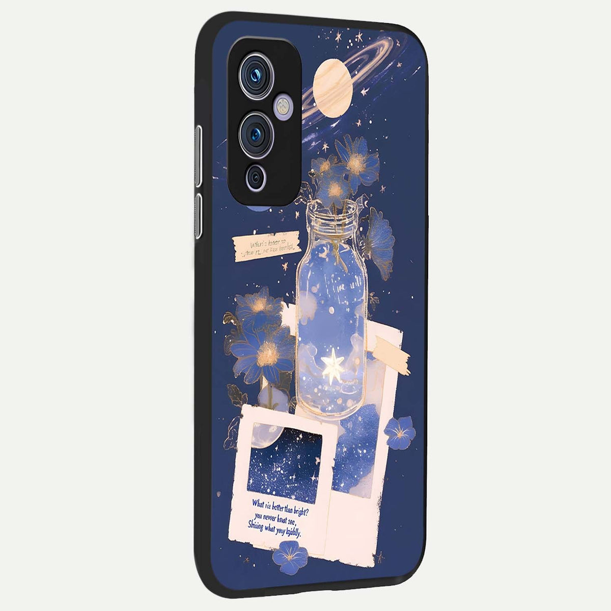  Starlit Cosmic Jar back cover For OnePlus 9 slim fit glass case with vibrant aesthetic design