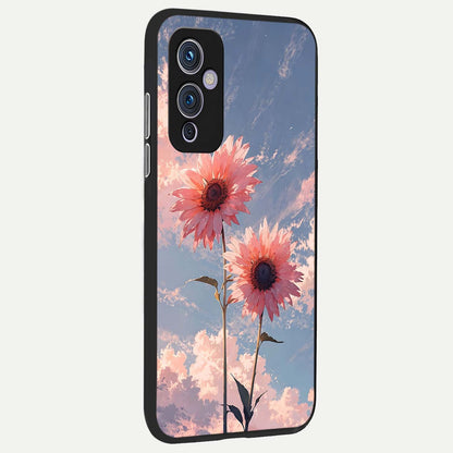  Sun Moon Balance back cover For OnePlus 9 slim fit glass case with vibrant aesthetic design