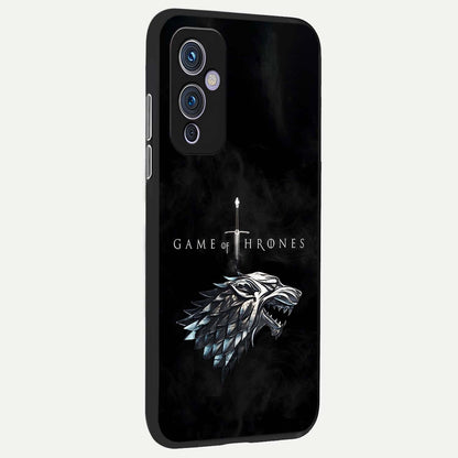  Throne Wolf Legacy back cover For OnePlus 9 slim fit glass case with vibrant aesthetic design