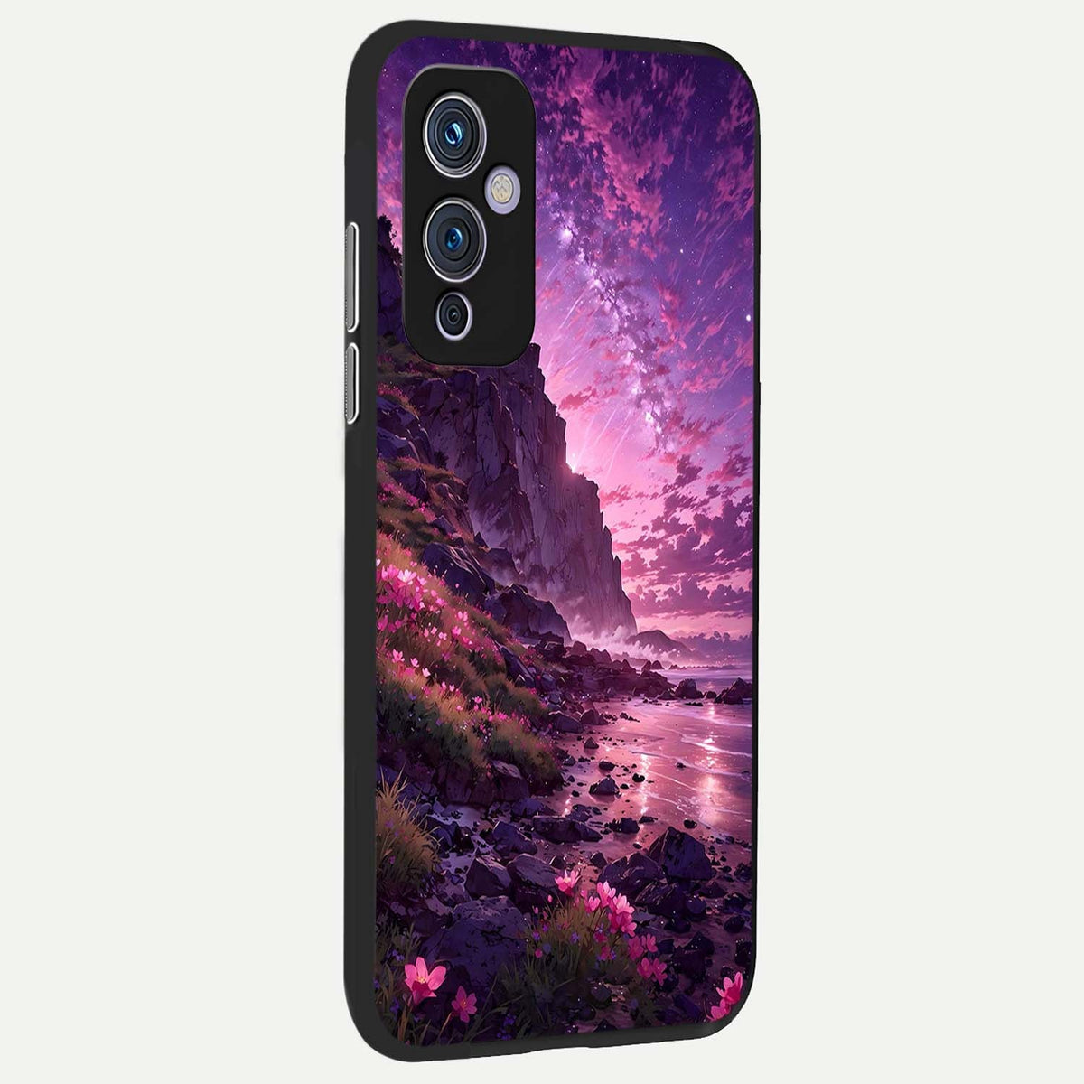  Twilight Blossom Coast back cover For OnePlus 9 slim fit glass case with vibrant aesthetic design