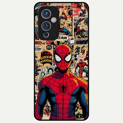  Aesthetic Spider Glass Case For OnePlus 9 back cover – full design glossy printed glass finish