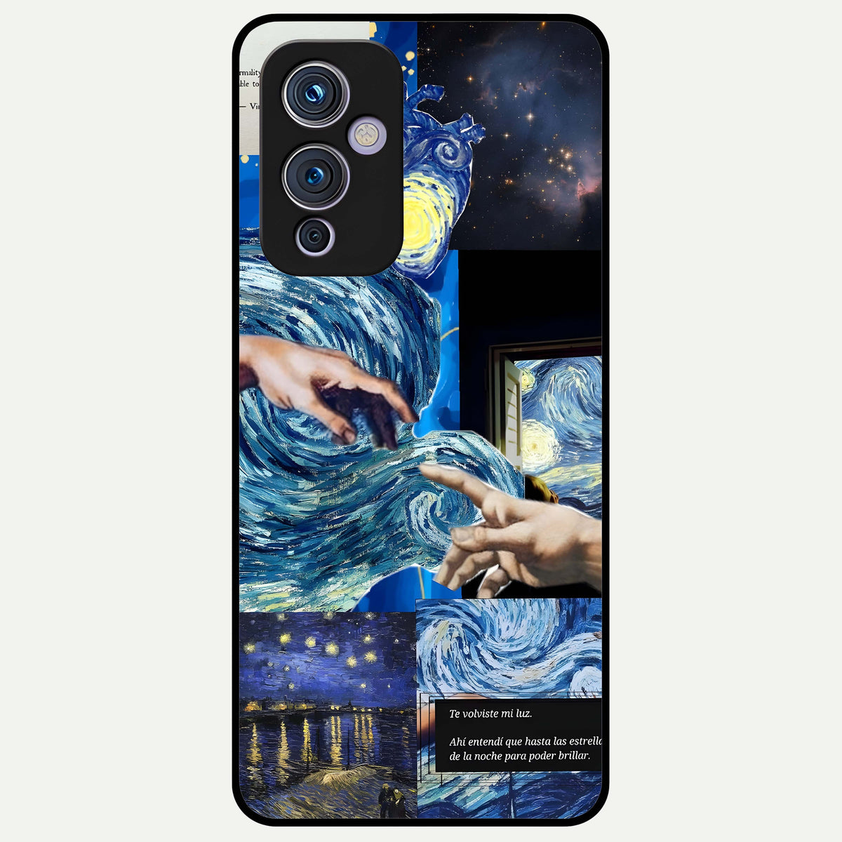  Aesthetic Vando Hands Glass Case For OnePlus 9 back cover – full design glossy printed glass finish
