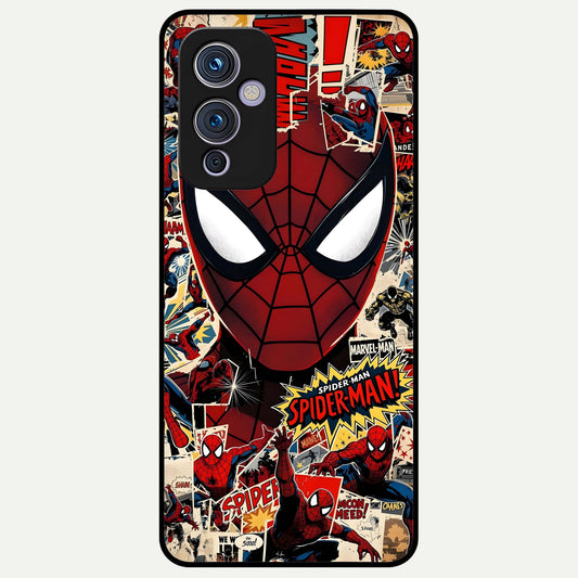  Aesthetic Wonder Spider Glass Case For OnePlus 9 back cover – full design glossy printed glass finish