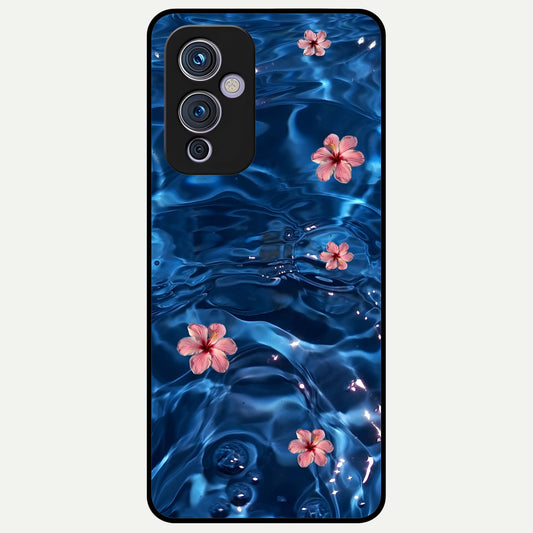  Bloom Thread Art Glass Case For OnePlus 9 back cover – full design glossy printed glass finish