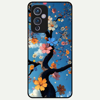  Blossom Dream Sky Glass Case For OnePlus 9 back cover – full design glossy printed glass finish
