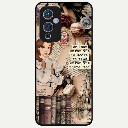  Bookish Dream World Glass Case For OnePlus 9 back cover – full design glossy printed glass finish