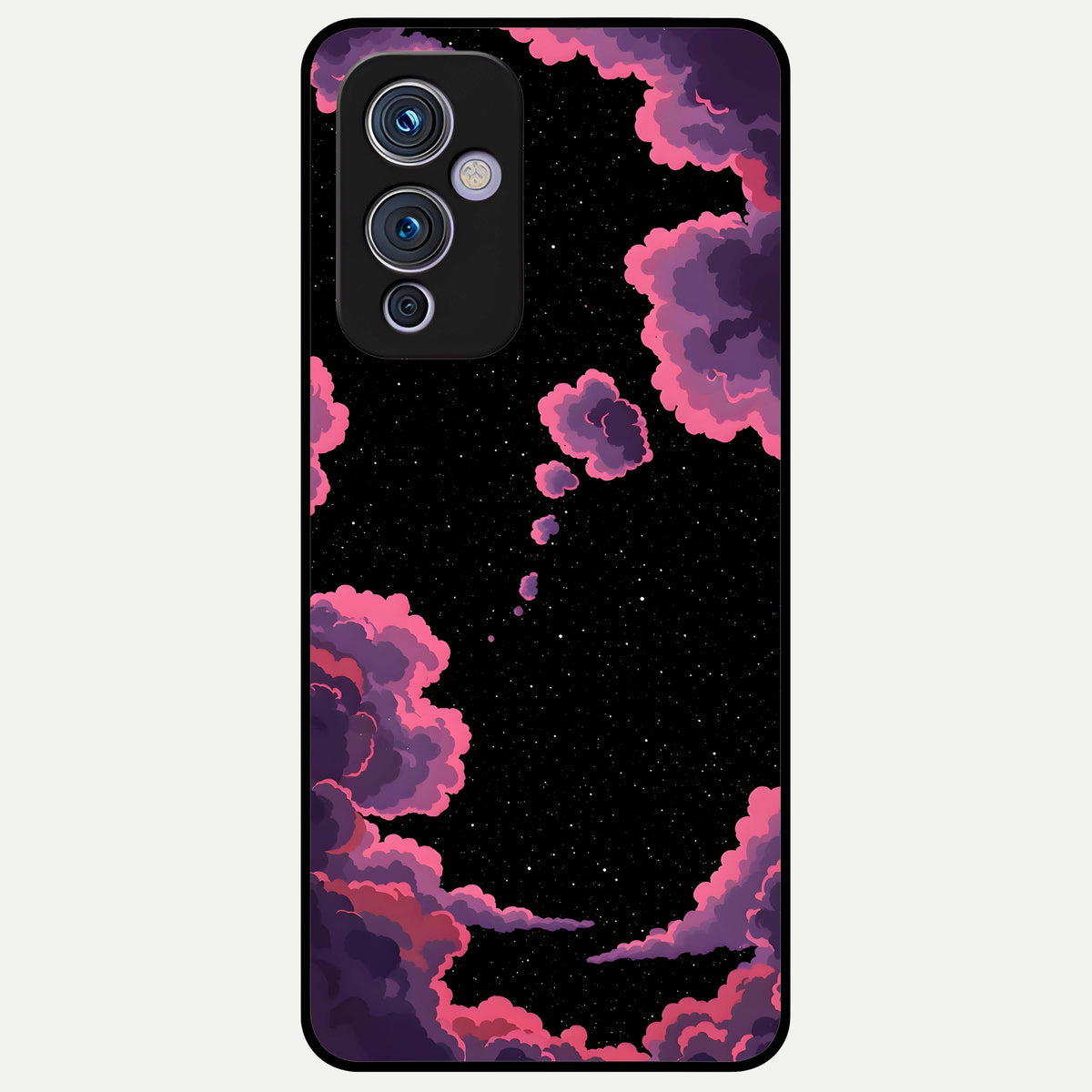  Cosmic Cloud Journey Glass Case For OnePlus 9 back cover – full design glossy printed glass finish