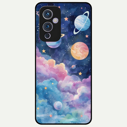  Cosmic Planet Dreams Glass Case For OnePlus 9 back cover – full design glossy printed glass finish