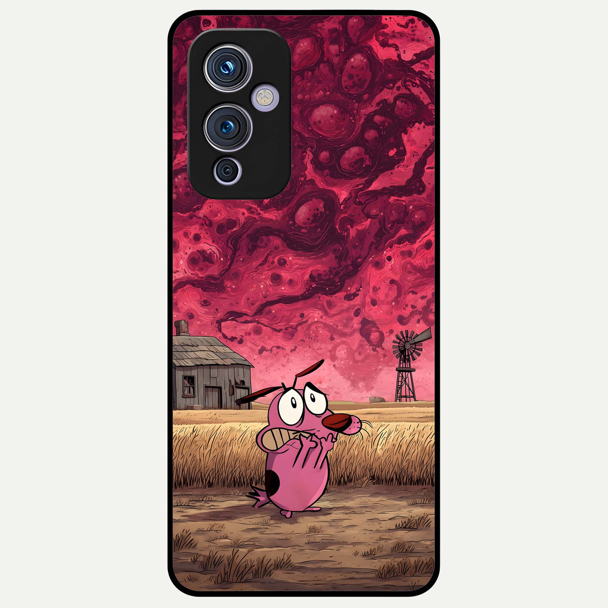  Courage Under Sky Glass Case For OnePlus 9 back cover – full design glossy printed glass finish