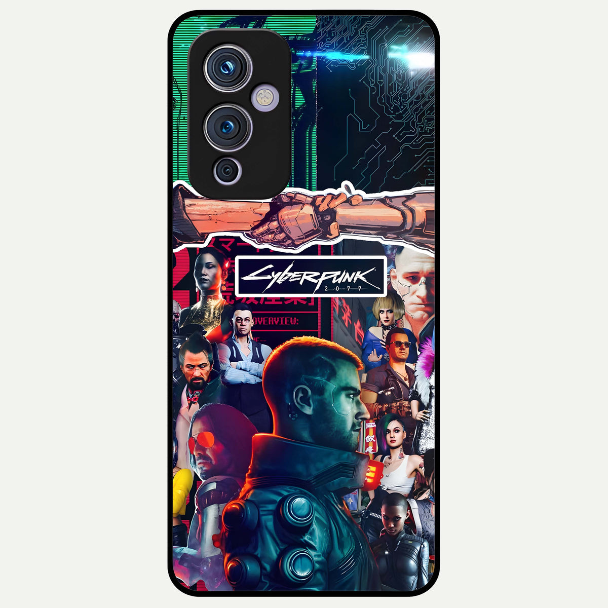  CYBERPUNK Legacy Glass Case For OnePlus 9 back cover – full design glossy printed glass finish