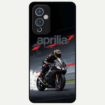  Dark Aprilla Glass Case For OnePlus 9 back cover – full design glossy printed glass finish