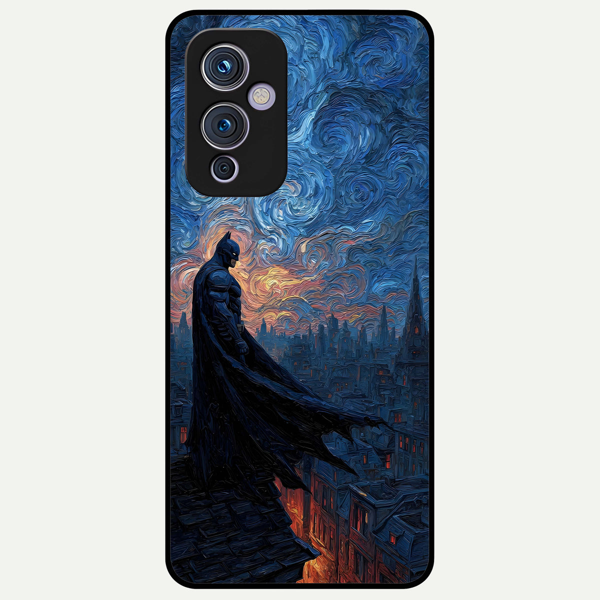  Dark Knight Dusk Glass Case For OnePlus 9 back cover – full design glossy printed glass finish