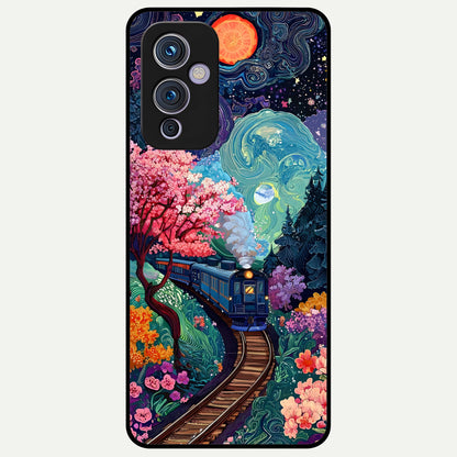  Digital Art Glass Case For OnePlus 9 back cover – full design glossy printed glass finish