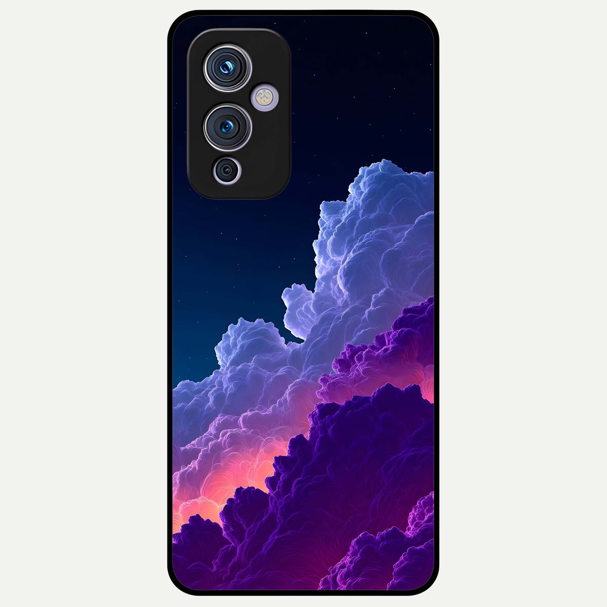  Dreamy Cloud Skies Glass Case For OnePlus 9 back cover – full design glossy printed glass finish