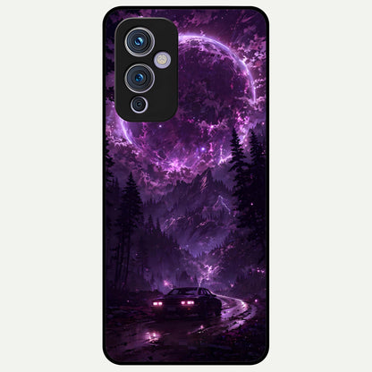  Eternal Cosmic Drive Glass Case For OnePlus 9 back cover – full design glossy printed glass finish