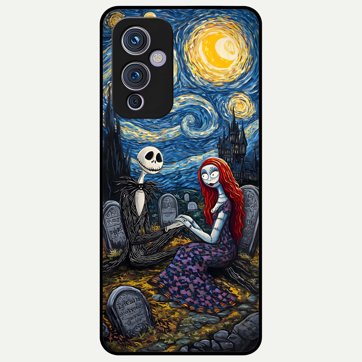  Eternal Night Love Glass Case For OnePlus 9 back cover – full design glossy printed glass finish