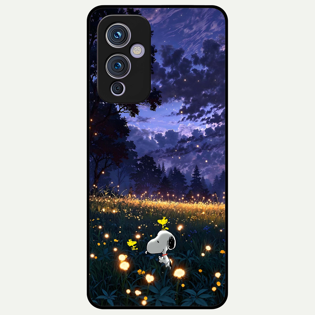  Firefly Meadow Magic Glass Case For OnePlus 9 back cover – full design glossy printed glass finish