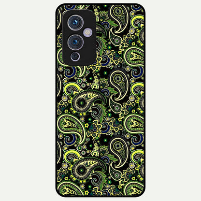  Green Lemon Glass Case For OnePlus 9 back cover – full design glossy printed glass finish