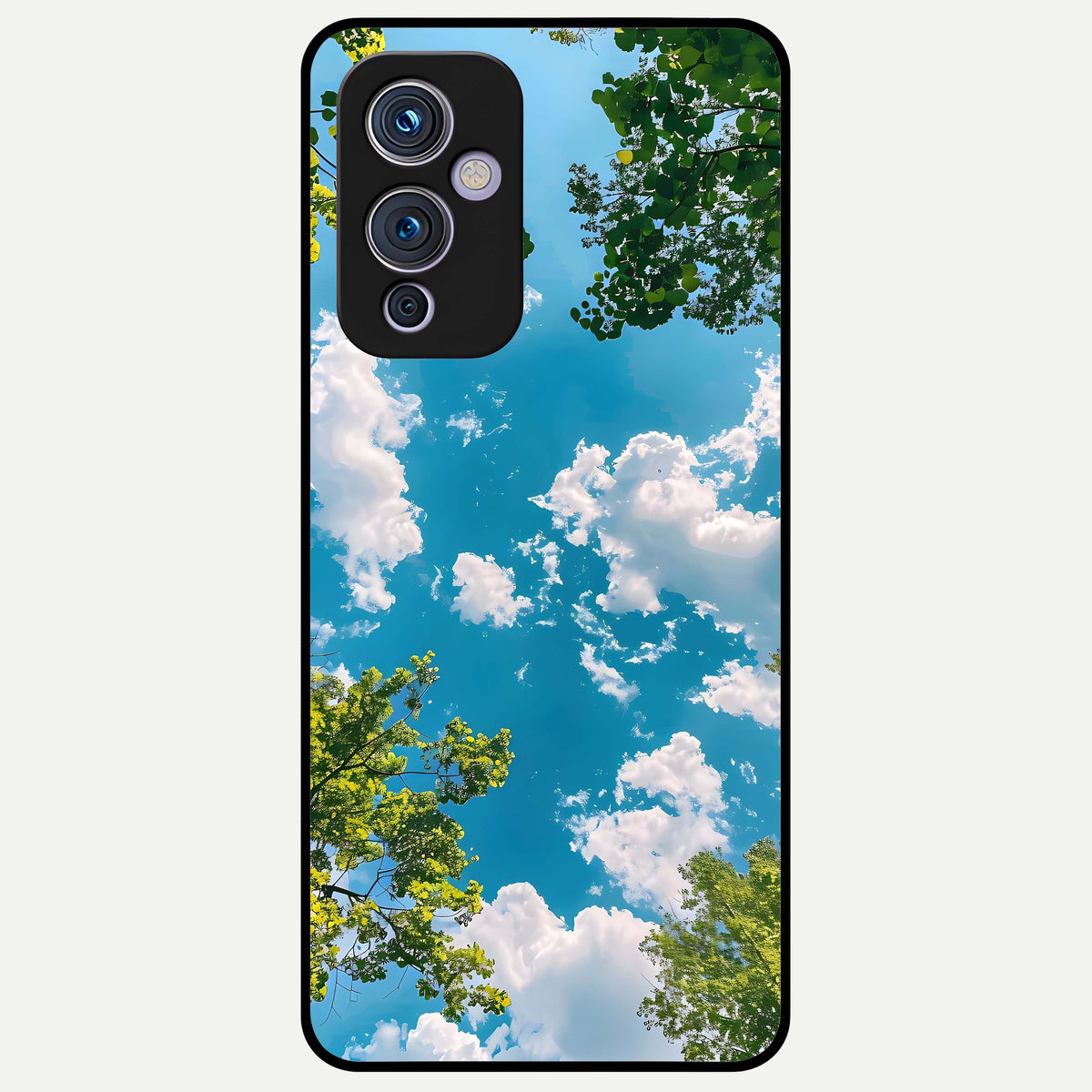  Green Moon Energy Glass Case For OnePlus 9 back cover – full design glossy printed glass finish
