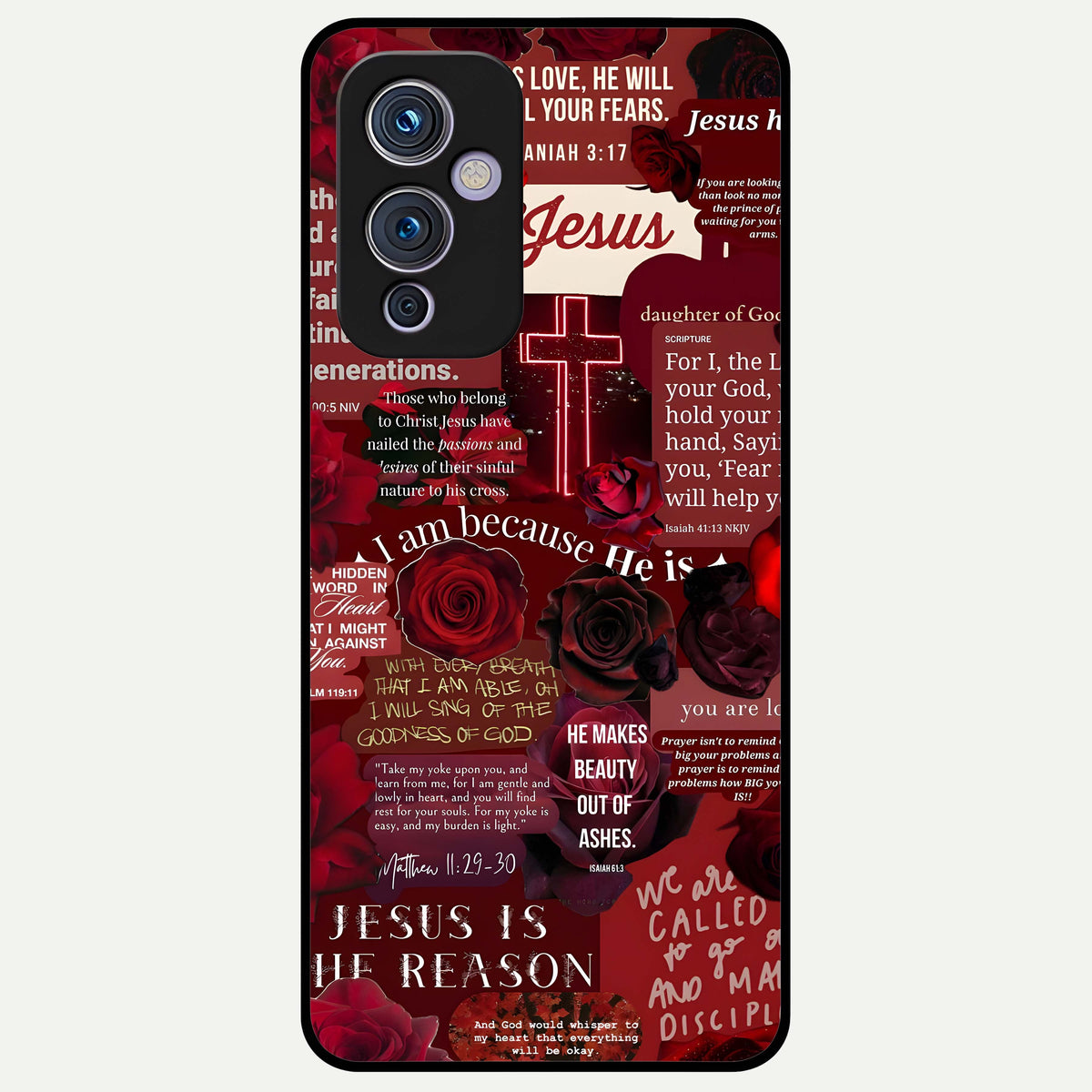  Jesus Love Heals Glass Case For OnePlus 9 back cover – full design glossy printed glass finish