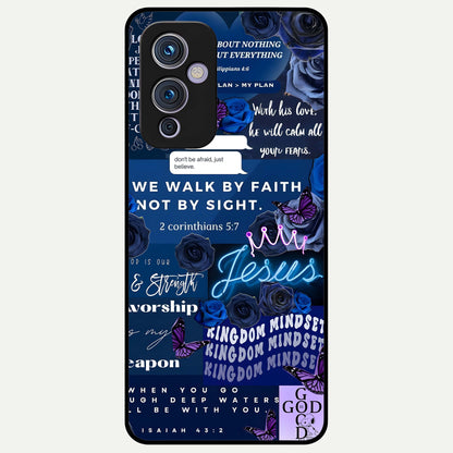  Kingdom Faith Glow Glass Case For OnePlus 9 back cover – full design glossy printed glass finish
