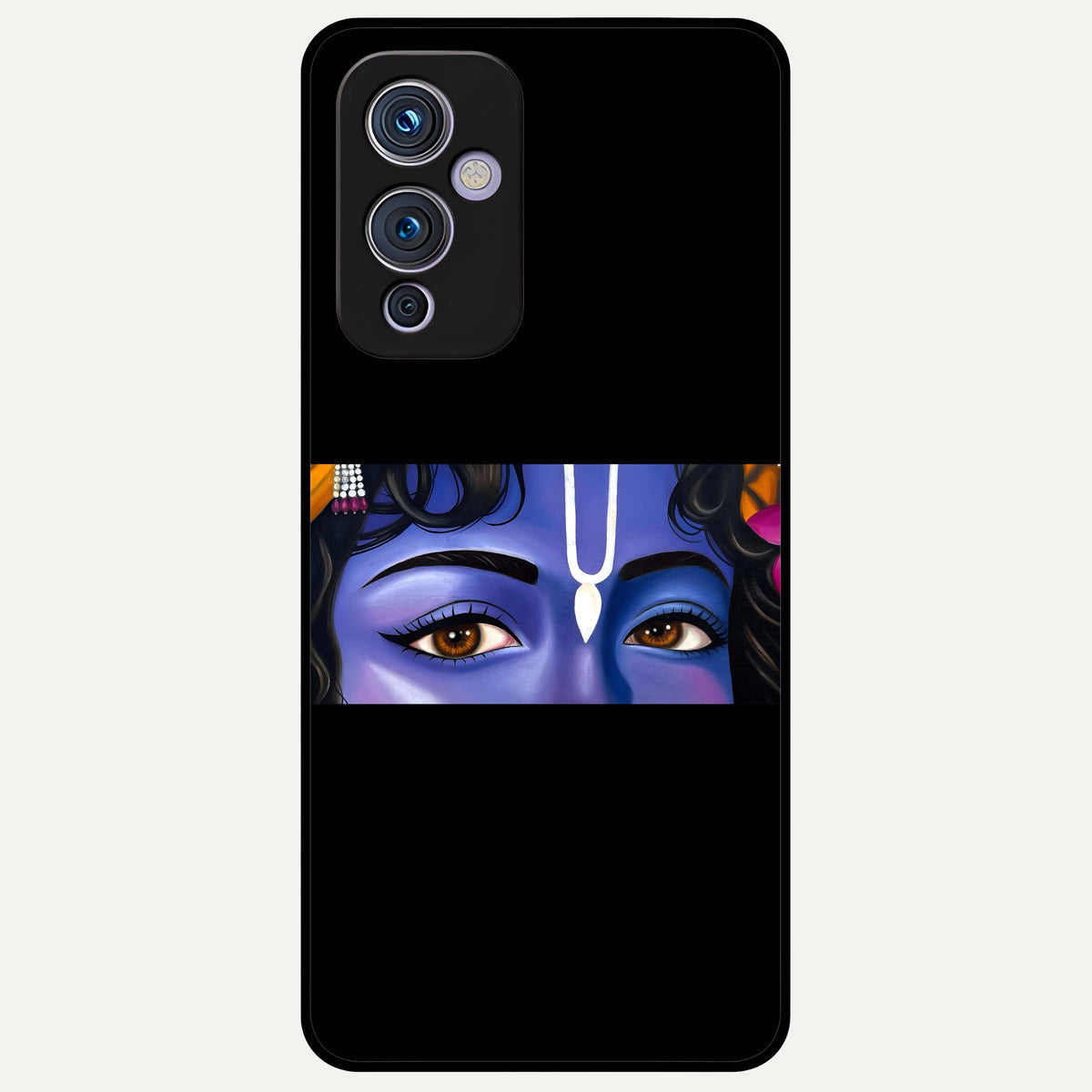  Krishna Eye Glass Case For OnePlus 9 back cover – full design glossy printed glass finish