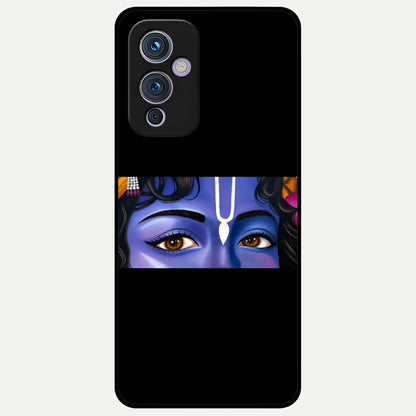  Krishna Eye Glass Case For OnePlus 9 back cover – full design glossy printed glass finish