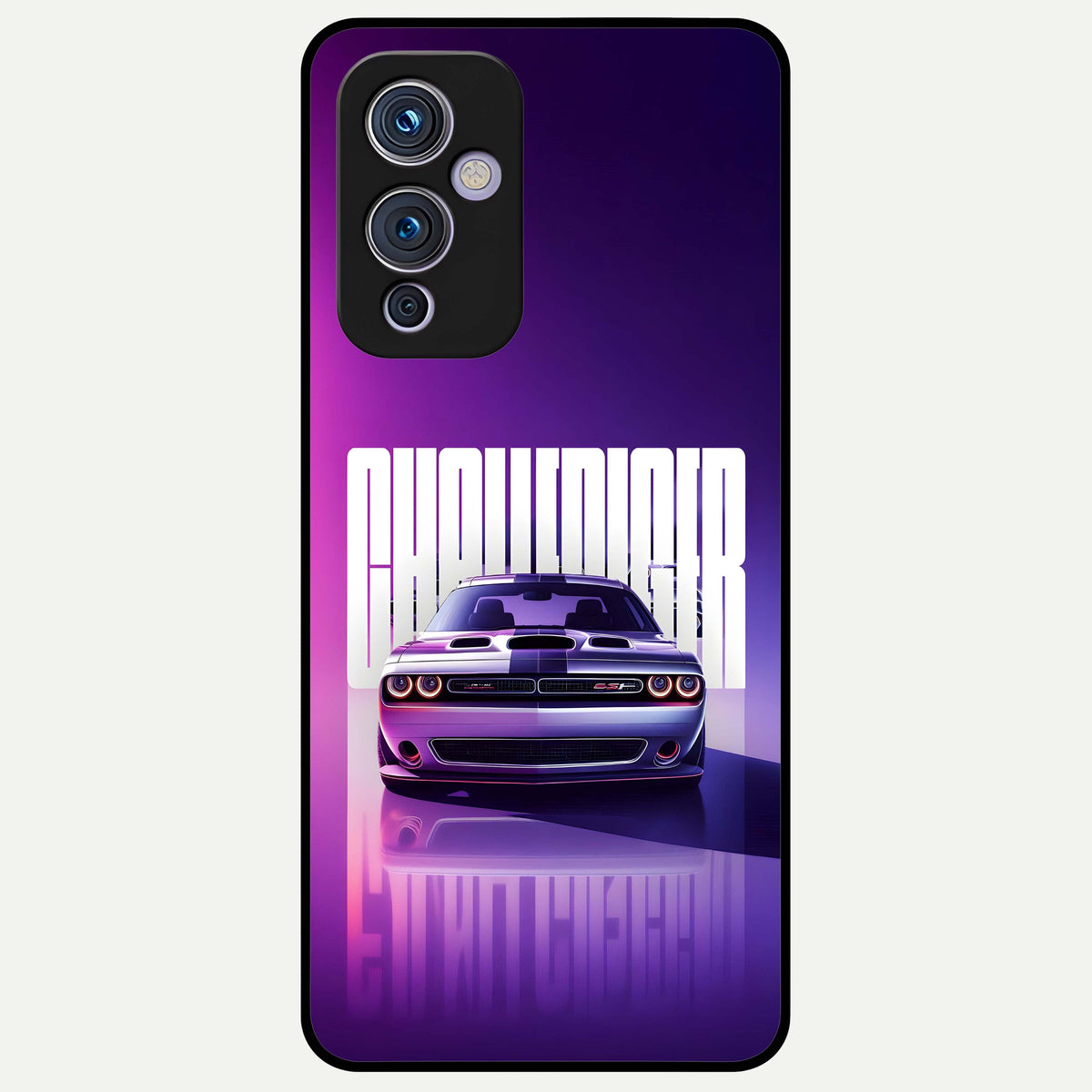  Midnight Muscle Ride Glass Case For OnePlus 9 back cover – full design glossy printed glass finish