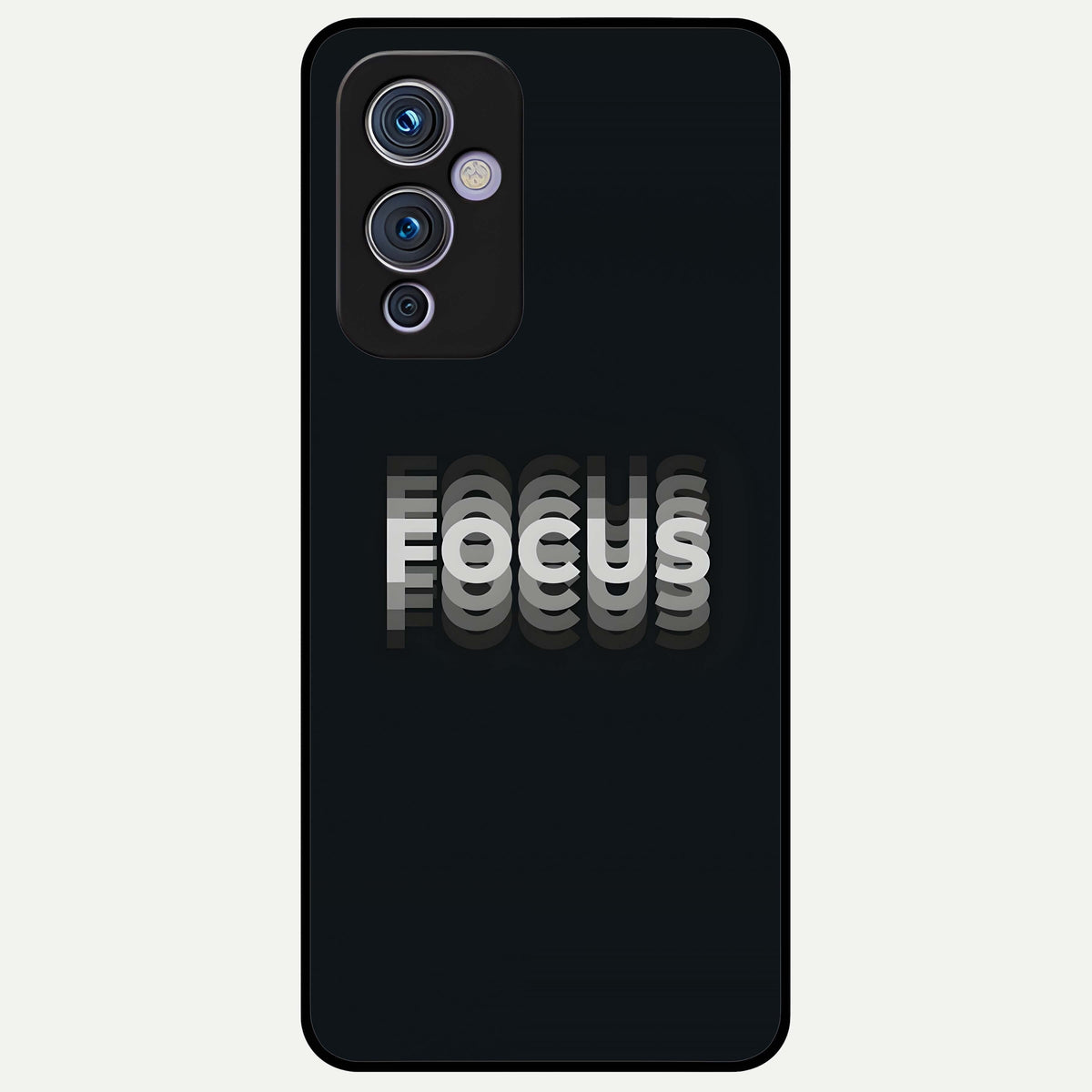  Mono Focus Vision Glass Case For OnePlus 9 back cover – full design glossy printed glass finish