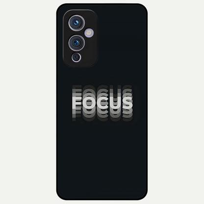  Mono Focus Vision Glass Case For OnePlus 9 back cover – full design glossy printed glass finish