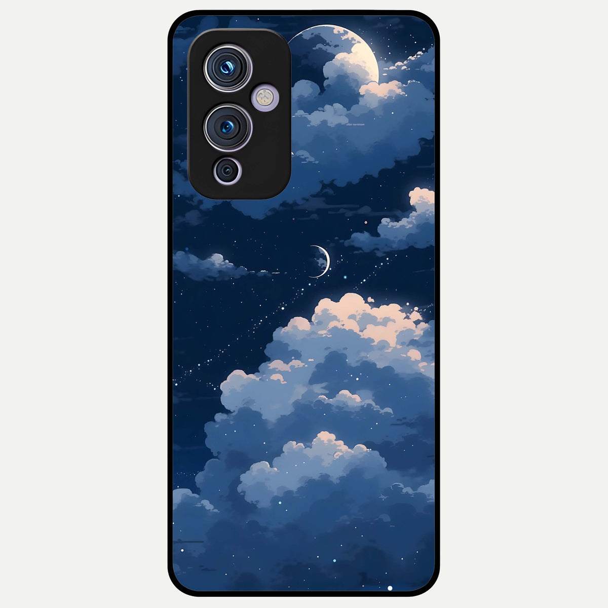  Moon Dream Haze Glass Case For OnePlus 9 back cover – full design glossy printed glass finish