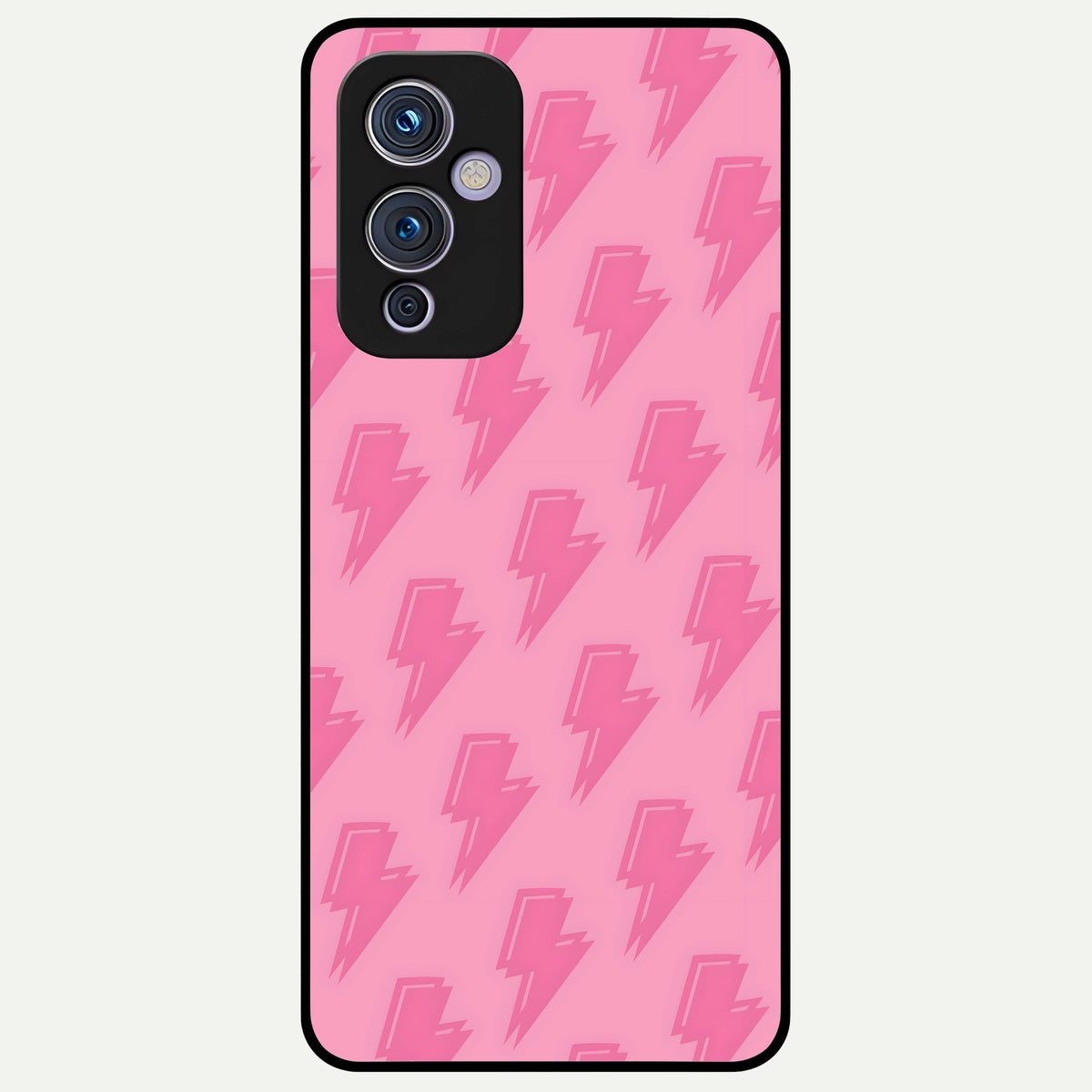  Pink Moo Magic Glass Case For OnePlus 9 back cover – full design glossy printed glass finish