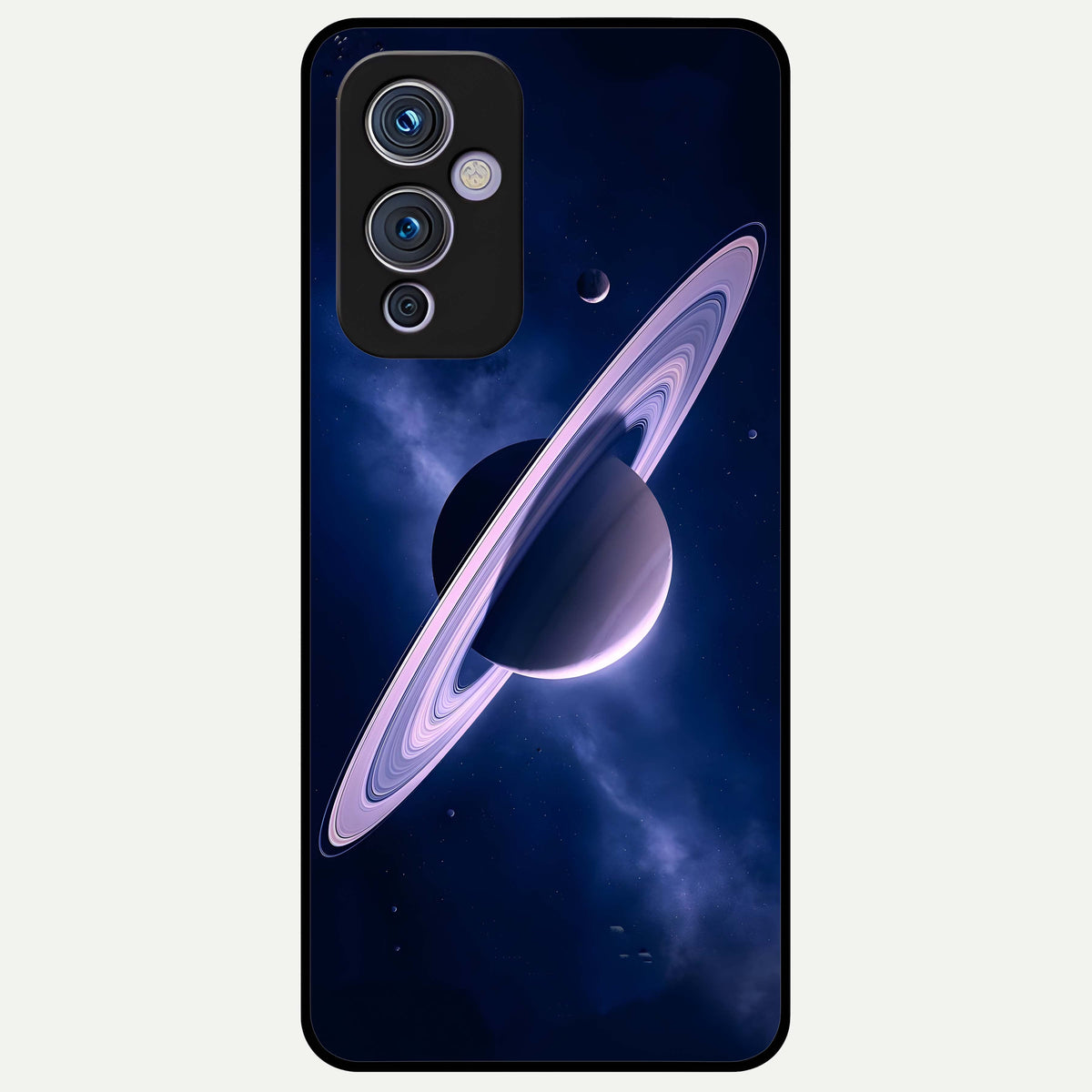  Saturn Ring Mystique Glass Case For OnePlus 9 back cover – full design glossy printed glass finish